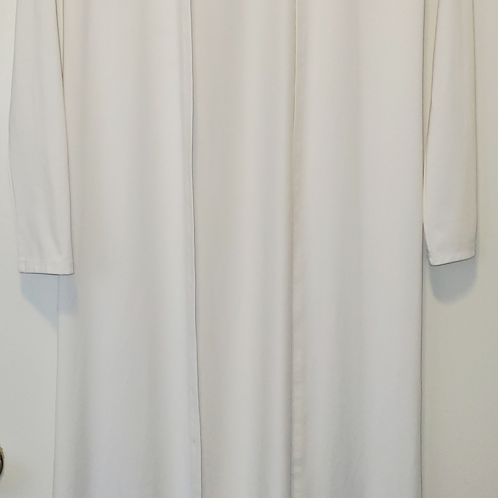 White Long Sleeve Dress Duster
